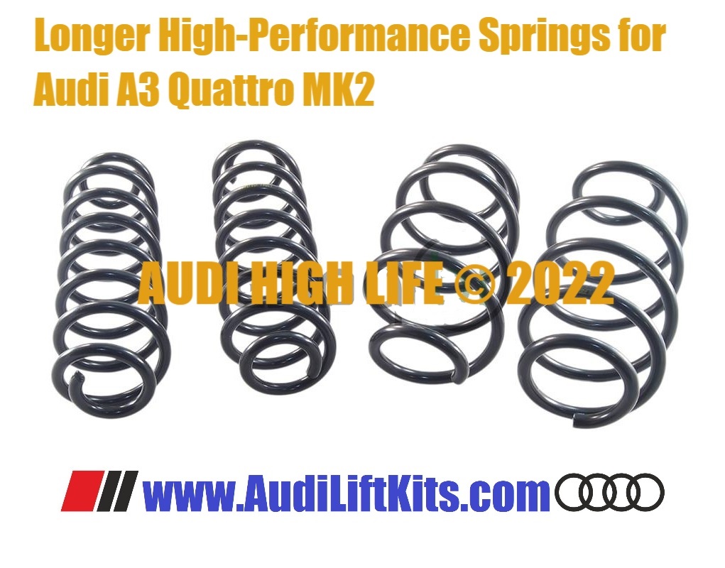 These high performance coil springs help properly lift the front and rear by 2 inches.
